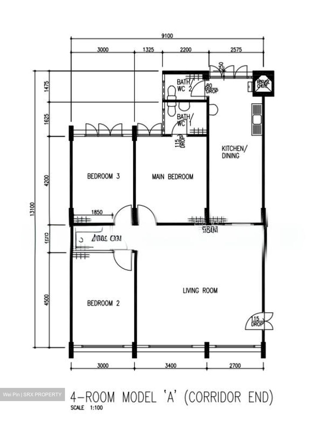 Blk 843 Woodlands Street 82 (Woodlands), HDB 4 Rooms #565207131